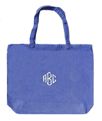 Personalized Monogram/Name Jumbo Color Canvas or Denim Tote
