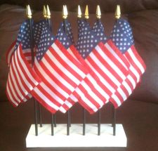 Arctic Snow 6-12 Hole Flag Stands - White