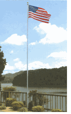 20' to 25' Outdoor Sectional Aluminum Flagpoles