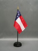 1st Confederate Desk Flag  Miniature  4"x6"