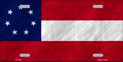 1st Confederate Stars and Bars Flag License Plate  