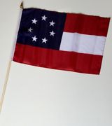 1st Confederate Stick Flag 12"x18"
