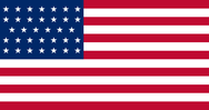34 Star Flag Polyester Flag - Linear