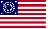 34 Star Polyester Flag - Circular