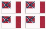 3rd Confederate Flag Sticker - sheet of 50
