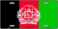 Afghanistan Flag License Plate