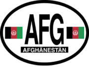 Afghanistan Flag It Oval Decal