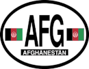 Afghanistan Flag It Oval Decal