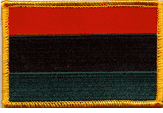 African American Flag Patch - Rectangle