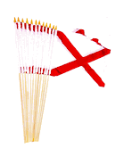 Alabama flag 12" x 18" Miniature Stick Flags