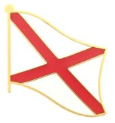 Alabama Flag Lapel Pins - Single