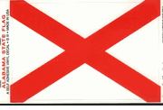 Alabama State Flag Window Decal