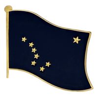 Alaska Flag Lapel Pin - Single