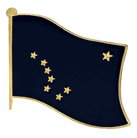 Alaska Flag Lapel Pin - Single