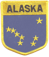 Alaska Flag Shield Patch