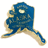 Alaska Map Pin