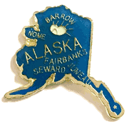 Alaska Map Pin