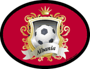 Albania Soccer Flag It Oval Decal