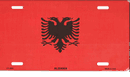 Albania Flag License Plate