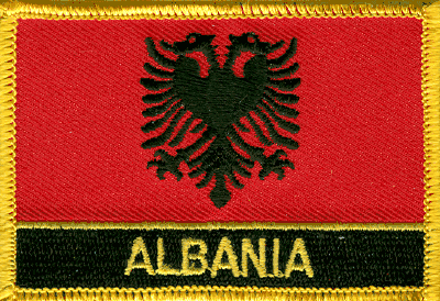 Albania Flag Patch - Embroidered Souvenir With Velcro® Fastener