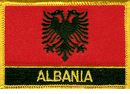 Albania Flag Patch with Name
