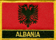 Albania Flag Patch with Name