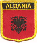 Albania Flag Shield Patch