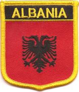 Albania Flag Shield Patch