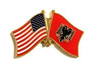 Albania Lapel Pin - Double