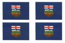 Alberta Flag Stickers - 50 per sheet