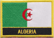 Algeria Flag Patch with Name