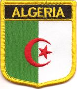 Algeria Flag Shield Patch