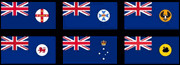 All 6 Australian State Flags