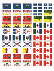 All Canadian Province Stickers - sheet of 50
