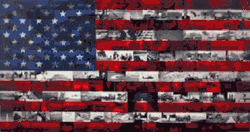 American Collage Canvas