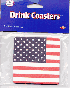American Flag Drink Coasters