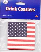American Flag Drink Coasters