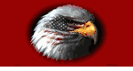 American Flag w/Eagle - Red Background