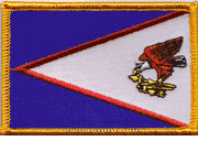 American Samoa Flag Patch - Rectangle