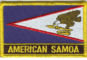 American Samoa Country Name Flag Patch � Durable, Premium Embroidery & Budget‑Friendly Value