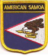 American Samoa Flag Shield Patch