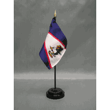 thumbnail image 2 of American Samoa Mini Flag 4x6 Inch – Small Window Banner With Suction Cup 2 of 6