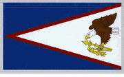 American Samoa Reflective Decal - Rectangle