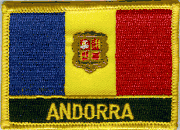 Andorra Flag Patch with Name