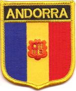 Andorra Flag Shield Patch