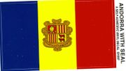 Andorra w/Seal Flag Decal Sticker - Medium