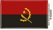 Angola Flag Decal Sticker - Medium