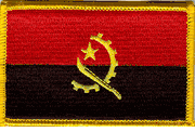 Angola Flag Patch - Rectangle