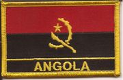 Angola Flag Patch with Name