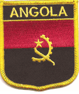 Angola Flag Shield Patch